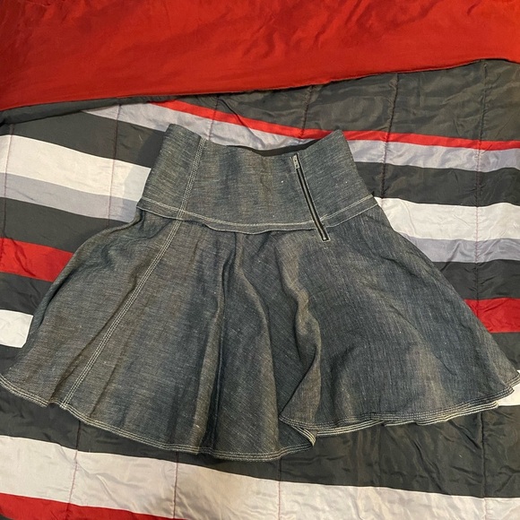 Rag & Bone Denim Flare Skirt - Size 0 - Picture 3 of 3